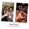 Gatuida 20pcs Black Straws Design Fun Party Decoration Props for Festivals Birthdays and Events Add Whimsy to Drinks and Celebrations view 4