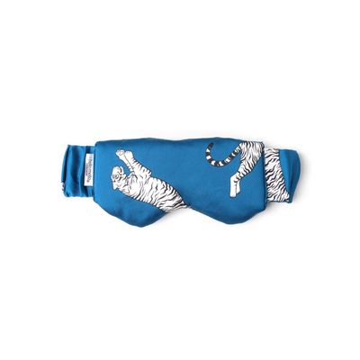 Hello Mello Beauty Sleep Satin Sleep Mask for Sleeping Satin Blindfold Elastic Strap - Sleep Easy Tiger