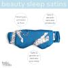 Hello Mello Beauty Sleep Satin Sleep Mask for Sleeping Satin Blindfold Elastic Strap - Sleep Easy Tiger view 2