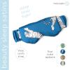 Hello Mello Beauty Sleep Satin Sleep Mask for Sleeping Satin Blindfold Elastic Strap - Sleep Easy Tiger view 3
