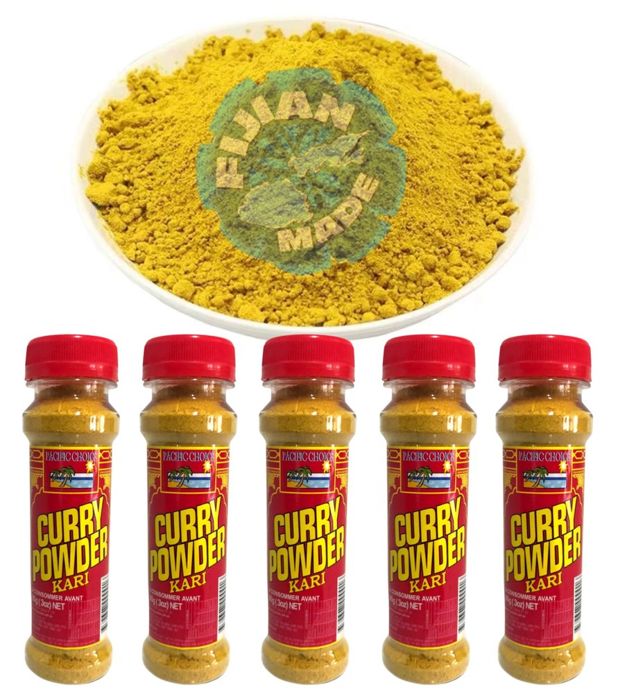 Fijian Made - Authentic FIJI Curry Powder, Mild Natural (Pack Of 5 x 90g) Take Your Cooking To The Next Level... FijiProduct.com