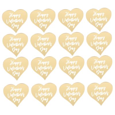 VICASKY 25pcs Valentine's Day Heart Cake Toppers Premium Quality Cake Decorations Safe Practical Inserts for Party Celebrations for Valentine's Day Desserts