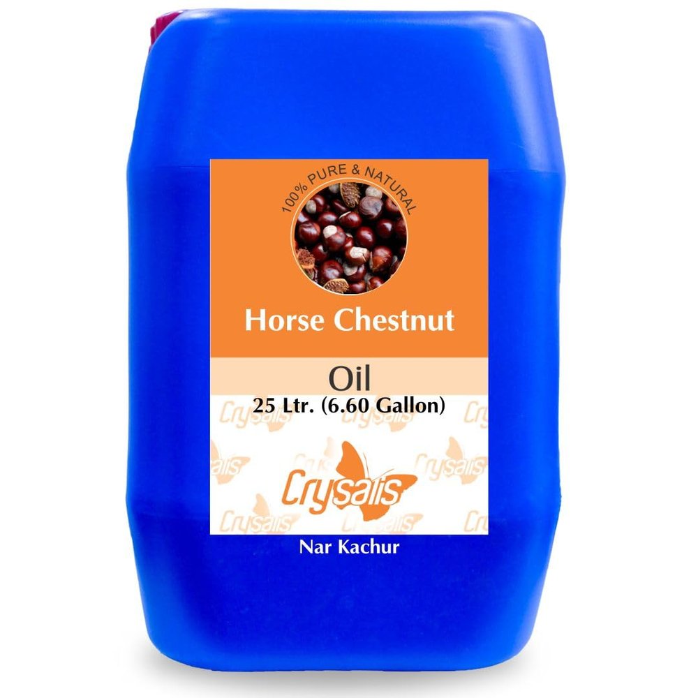 Crysalis Horse Chestnut Oil Cosmetic Grade (25 L / 845.35 fl oz) - Natural Botanical Oil for Skin Massage & DIY Formulations
