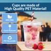Reli. 12oz Plastic Cups with Lids (150 Pack) view 3