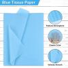 AORZIT Light Blue Tissue Paper 80 Sheets Light Blue Wrapping Tissue Paper Bulk 14x20 Inch Blue Tissue Paper for Gift Bag Packaging Moving Supply Baby Shower Birthday Party Decor DIY Crafts view 4