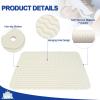 FWUNYVN CPAP Dust Protector Mat, Silicone Mat Prevent CPAP Nightstand Vibration and Scratches, Waterproof Mat, Non-Slip Protective Pad Keep Your CPAP Machine in Place-Beige view 3