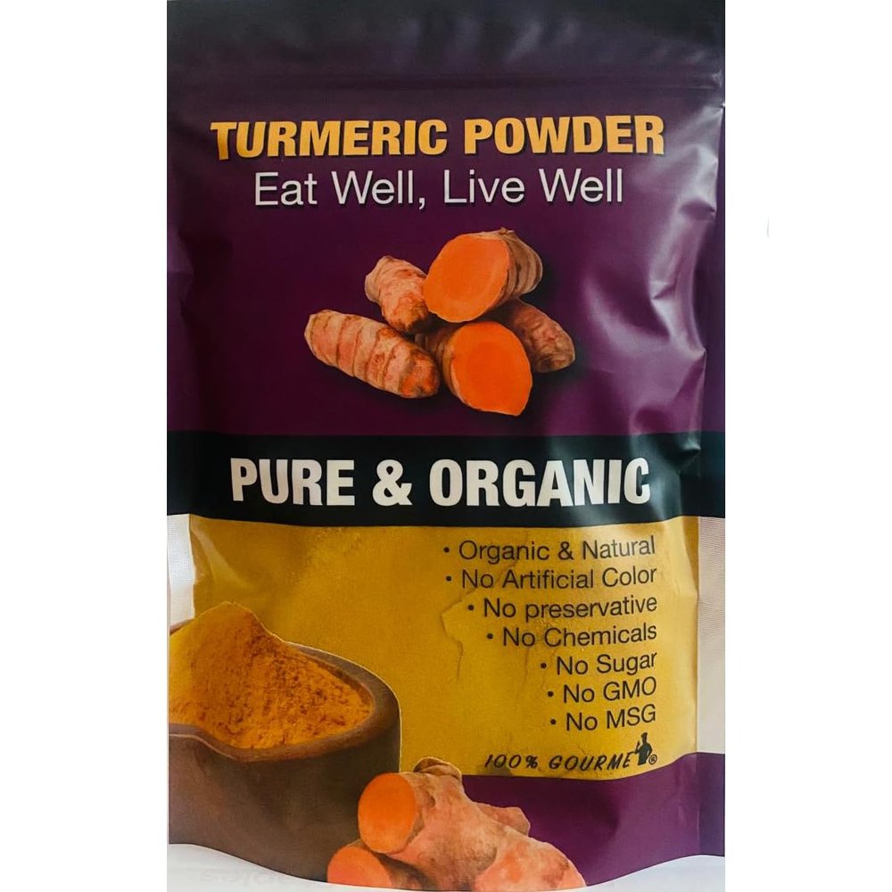 100% Gourmet Organic Turmeric Powder 1 lb Bulk Turmeric Powder for Cooking & Recipes, Warm Earthy Flavor, USDA Organic & Kosher Certified, Packed in USA