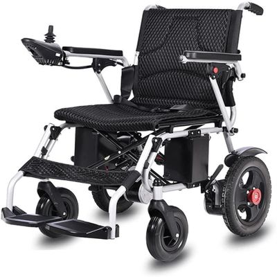 15KM Electric Wheelchairs, Foldable Lightweight Portable All Terrain Power Motorized Wheel Chair for Adults Seniors