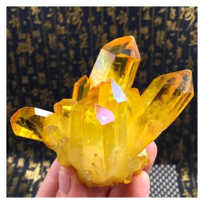 100/200/300g, Natural Topaz, Quartz Crystal Clusters, Healing Stone Samples, Home Decoration, Arts and Crafts Decoration (Color : 300g)