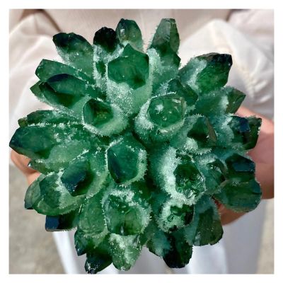 Clusters of Green Quartz Crystals, Healing Crystals (Size : 700-800g)