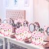 16 Pcs Spa Birthday Makeup Pajamas Sleepover Party Favor Bags,Spa Birthday Cosmetics Goodie Treat Candy Snack Gift Bags for Kids Girls Women Party Supplies decorations view 4