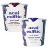 Acai Exotic Acai Bowl 4-Pack - Creamy Healthy Snacks With 2 Almond Butter & 2 Hazelnut Cocoa Spread Bowls, Wild Blueberries, Coconut Cream & Gluten-Free Granola- An Organic Fruit Bowl Youll Love- 8oz view 1