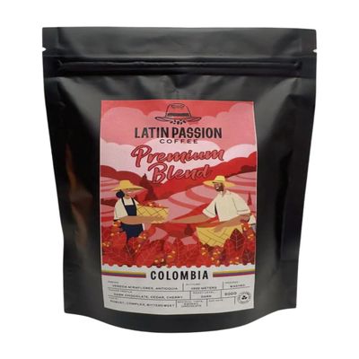 LATIN PASSION PREMIUM DARK ROAST COFFEE | 100% COLOMBIAN ARABICA (32Oz)