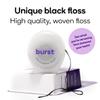 Burst Expanding Dental Floss (Mint Eucalyptus/80 Yards) | Stain Absorbing & Woven Tooth Floss with Xylitol Coating to Fight Cavities | Vegan | Paraben Free Expanding Floss view 2