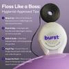 Burst Expanding Dental Floss (Mint Eucalyptus/80 Yards) | Stain Absorbing & Woven Tooth Floss with Xylitol Coating to Fight Cavities | Vegan | Paraben Free Expanding Floss view 4