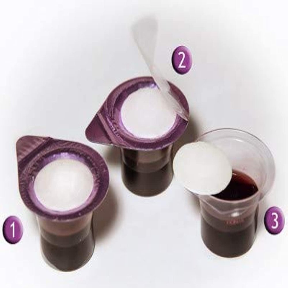 50 Prefilled Communion Cups and Wafer Sets with Juice - Wafer on Top Juice on Bottom