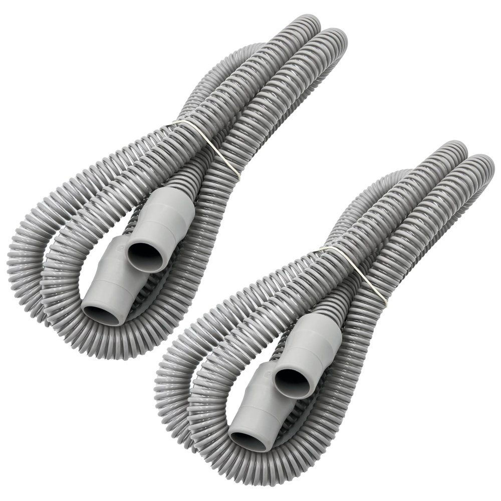 2-pack CPAP Hose 6ft With 22mm Cuffs, Latex-free CPAP Tubing Compatible With Most Machines, Lightweight CPAP Hose, Gray 19mm CPAP Tube, Easy To Attach CPAP Replacement Supplies