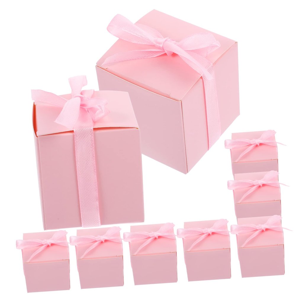 PartyKindom 50pcs Candy Packaging Box Romantic Candy Box for Party Favors Perfect for Wedding Valentine's Day Birthday