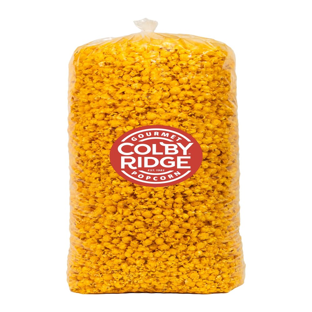Colby Ridge Cheddar Cheese Gourmet Craft Popped Gluten Free Popcorn Bulk Sized Large Gift Bash Bags (Bulk 18 Gal. 288 Cups.)