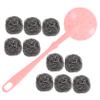 1 Set BBQ Cleaning Brush Natural Dish Sponge Kitchen Dish Sponge Stainless Steel Scourers Bathroom Cleaning Brush Kitchen Supplies Pot Cleaning Ball Dish Brush view 1