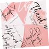 150pcs Coated Paper Thank You Label Tags DIY Bridal Shower Tags Valentine Heart Small Business Wedding Thank You Heart Card Packing Card Bride Heart-Shaped view 2