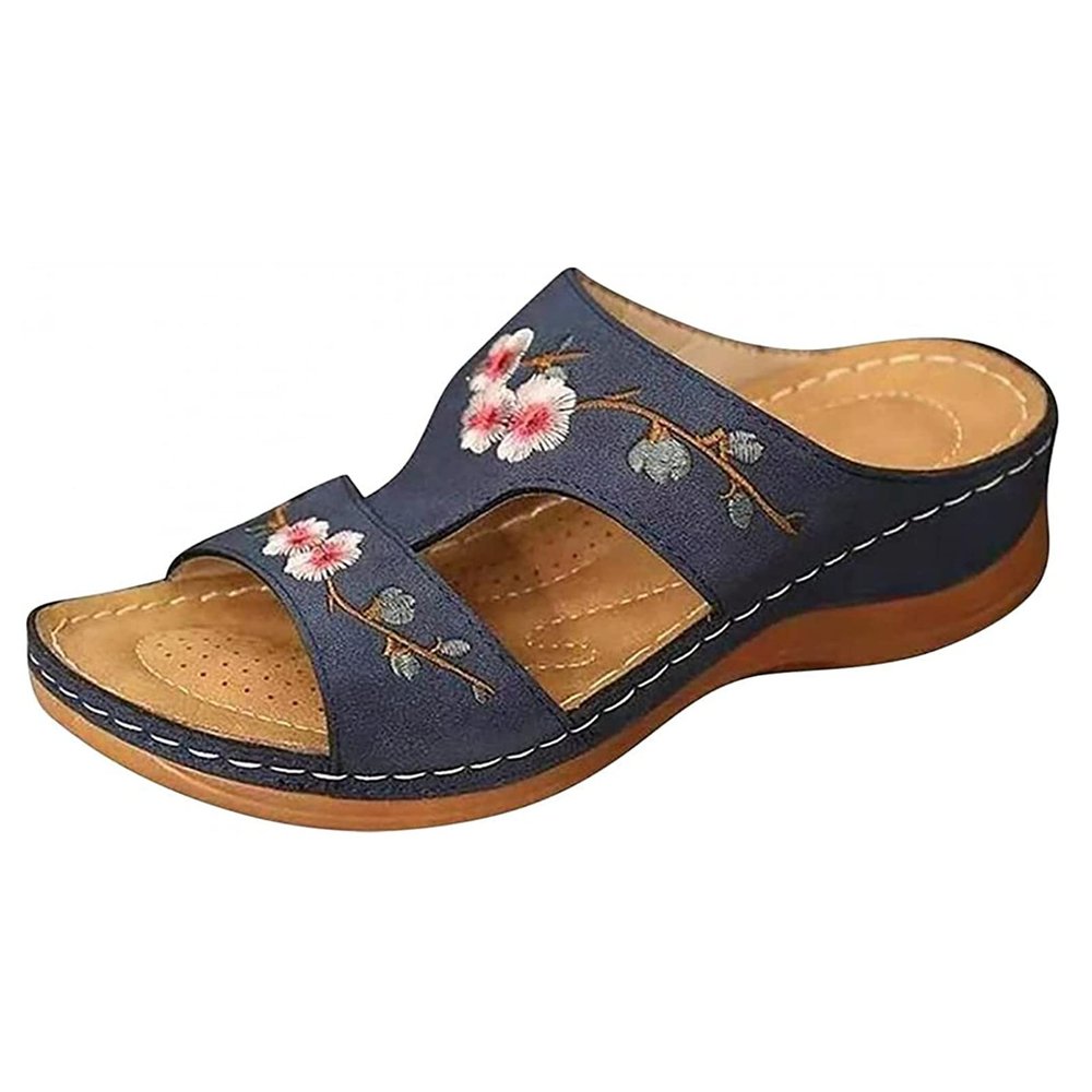 Orthopedic Sandals Women Plantar Fasciitis Arch Support Back Strap Women's Orthopedic Sandals Comfortable Arch Support Orthotic Flip Flops Dressy Summer Wide Width Cute Walking Slides Beach Shoes 2023
