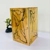 Fractal Wood Lichtenburg Burning with Epoxy Inlay remation Urns for Human Ashes Adult Male Female Wooden Urns Box and Casket for Ashes Men Women Child Pets Cat Dog Urn Burial Funeral Memorial Urns view 3