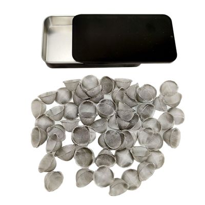 70 Pcs Pipe Screens 0.75inch (3/4) Stainless Steel Conical Design Bowl Screen Filters with Metal Box. Adjustable Size