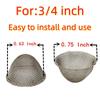 70 Pcs Pipe Screens 0.75inch (3/4) Stainless Steel Conical Design Bowl Screen Filters with Metal Box. Adjustable Size view 2