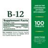 Nature's Bounty Vitamin B12, Supports Energy Metabolism, 1000 mcg, 100 Count,. view 2