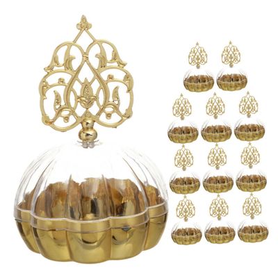 12pcs Box Candy Box Candy Containers Clear Boxes Decorative Boxes Round Bulk Adorable European Style Cases Small Candies Plastic Bridesmaid Wedding