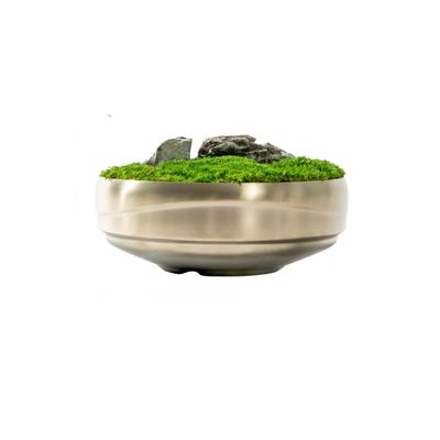 Artificial Bonsai Tree Chinese Zen Moss Simulation Moss Green Plant Bonsai Coffee Table Negotiation Table Tea Room Sales Office Decoration Decoration Office Decoration Bonsai (Color : B)