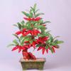 Artificial Bonsai Tree Jade Pepper Tree Ornament Bonsai Living Room Entrance Bogu Frame Jade Carving Creative Crafts Ornament Office Decoration Bonsai view 3