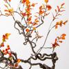 Artificial Bonsai Tree Chinese Zen Autumn Leaf Berry Dried Branch Flower Art Bonsai Ornament Living Room Villa Wabi Sabi Wind Simulation Flower Office Decoration Bonsai view 3