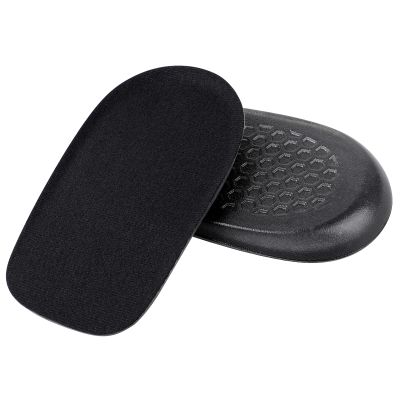 1/2 Inch Heel Lifts for Leg Length Discrepancy Gel Height Increasing Insoles Soft Shoe Lifts for Women Men Uneven Legs Comfort Half Foot Insoles for Heel Pain, Black