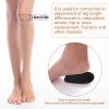 1/2 Inch Heel Lifts for Leg Length Discrepancy Gel Height Increasing Insoles Soft Shoe Lifts for Women Men Uneven Legs Comfort Half Foot Insoles for Heel Pain, Black view 2