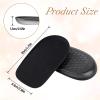 1/2 Inch Heel Lifts for Leg Length Discrepancy Gel Height Increasing Insoles Soft Shoe Lifts for Women Men Uneven Legs Comfort Half Foot Insoles for Heel Pain, Black view 3