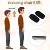 1/2 Inch Heel Lifts for Leg Length Discrepancy Gel Height Increasing Insoles Soft Shoe Lifts for Women Men Uneven Legs Comfort Half Foot Insoles for Heel Pain, Black view 4