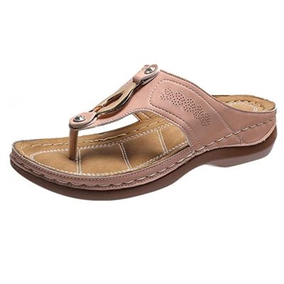 Ladmiple Silver Orthotic Sandals For Women Dressy Womens Orthotic Flips Flops Sandals Arch Support for Flat feet Orthopedic Slides Plantar Fasciitis Comfortable Walking Beach Shoes