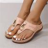Ladmiple Silver Orthotic Sandals For Women Dressy Womens Orthotic Flips Flops Sandals Arch Support for Flat feet Orthopedic Slides Plantar Fasciitis Comfortable Walking Beach Shoes view 4
