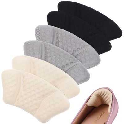 6Pairs Heel Pads for Shoes Too Big Anti-Slip Heel Grips Cushions Inserts Comfortable Protectors for Blister Prevention Sponge Material Easy to Use