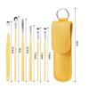 Ear Cleaner,Spring Ear Wax Cleaner Tool Set,Portable Ear Wax Cleaning Kit, Stainless Steel Spade Ear Cleaning, 6PCS Innovative Spring Earwax Cleaner Tool Set with Storage Bag (Blue) view 4