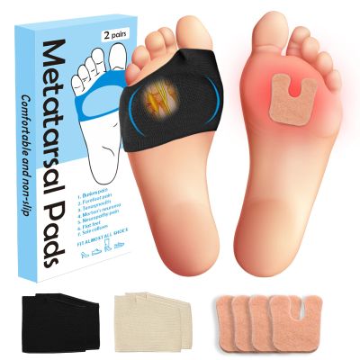 2Pairs Upgraded Metatarsal Pads Women&Men - Ball of Foot Pain Relief Cushions with Anti-Slip Gel Pads,Help Relief Metatarsalgia,Bunions,Morton's Neuroma,Calluses Blisters,Sesamoiditis(Mix,X-Large)