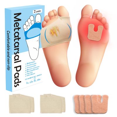 2Pairs Upgraded Metatarsal Pads Women&Men - Ball of Foot Pain Relief Cushions with Anti-Slip Gel Pads,Help Relief Metatarsalgia,Bunions,Morton's Neuroma,Calluses Blisters,Sesamoiditis(Beige,X-Large)