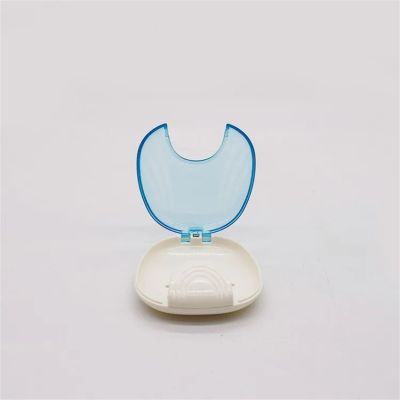 30-Piece Push-Type Tooth Retainer Denture Storage Box Partial Denture Box Orthodontic Small Tooth Box Travel Outdoor Box (Color : Blue A)