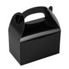 Bio Tek 6 x 3.5 x 3.5 Inch Gable Boxes For Party Favors, 25 Attractive Gift Boxes - With Built-In Handle, Greaseproof, Black Paper Barn Boxes, For Special Events Or Parties view 2