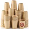AOZITA 120 Pack 8 oz Paper Cups, Coffee Cups, Kraft Paper Hot/Cold Disposable Beverage Drinking Cup for Water, Juice, Coffee, Tea view 1