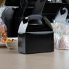 Bio Tek 4 x 2.5 x 2.5 Inch Gable Boxes For Party Favors, 25 Attractive Gift Boxes - With Built-In Handle, Greaseproof, Black Paper Barn Boxes, For Special Events Or Parties view 3