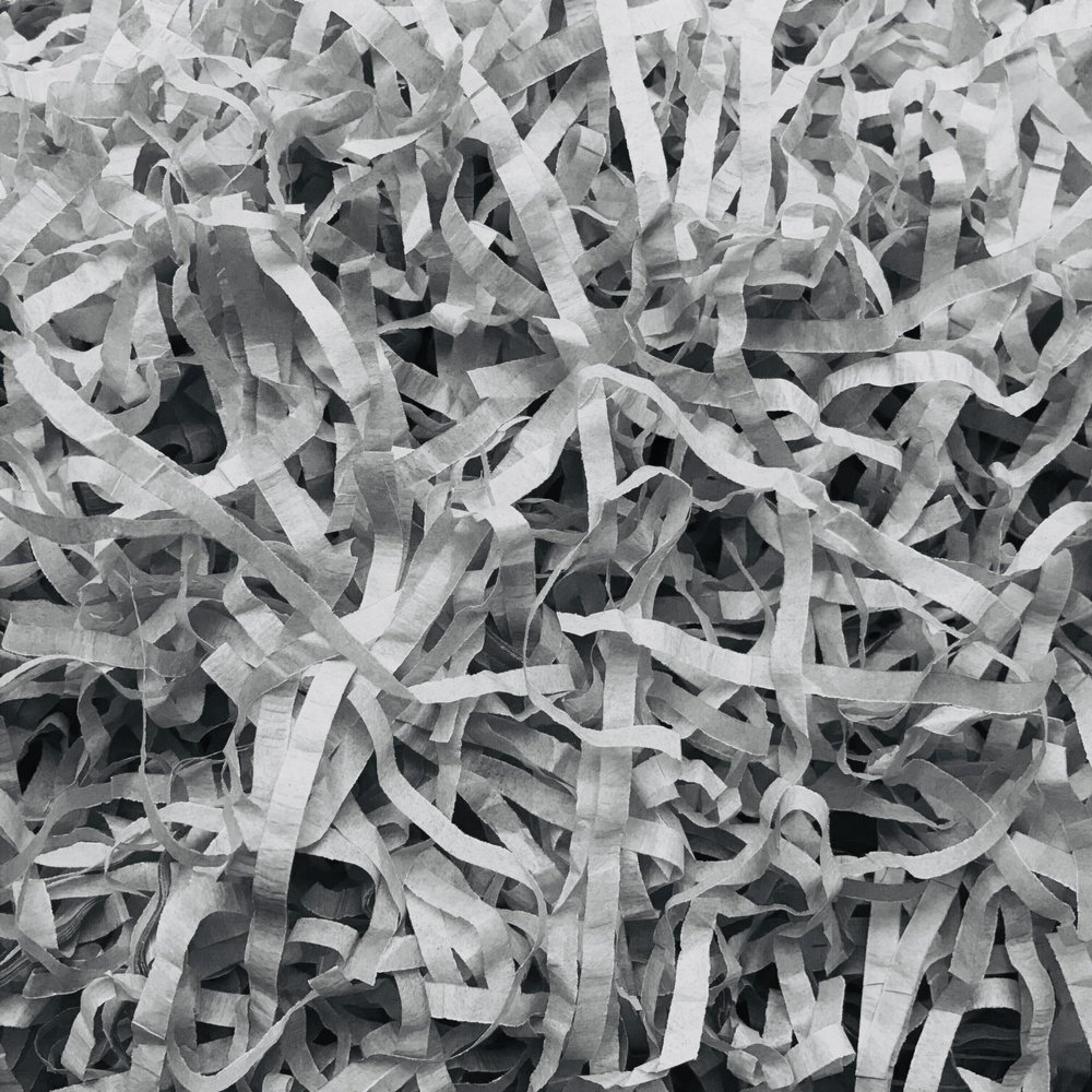 InsideMyNest Muted Neutral Tissue Paper Sheets Shred Packaging Box Filler Premium Quality Eco Friendly (Shred (60g), Morning Mist)