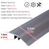 Floor Transition Strip Walkers Entry Ramp, Gray Transition Strip for Doorways, Metal Aluminum Reducer General Floor Transitions Ramp Non Slip, 0.9 1 1.05 1.35 1.45 M Long Edge Trim (Size : Length 145 view 3
